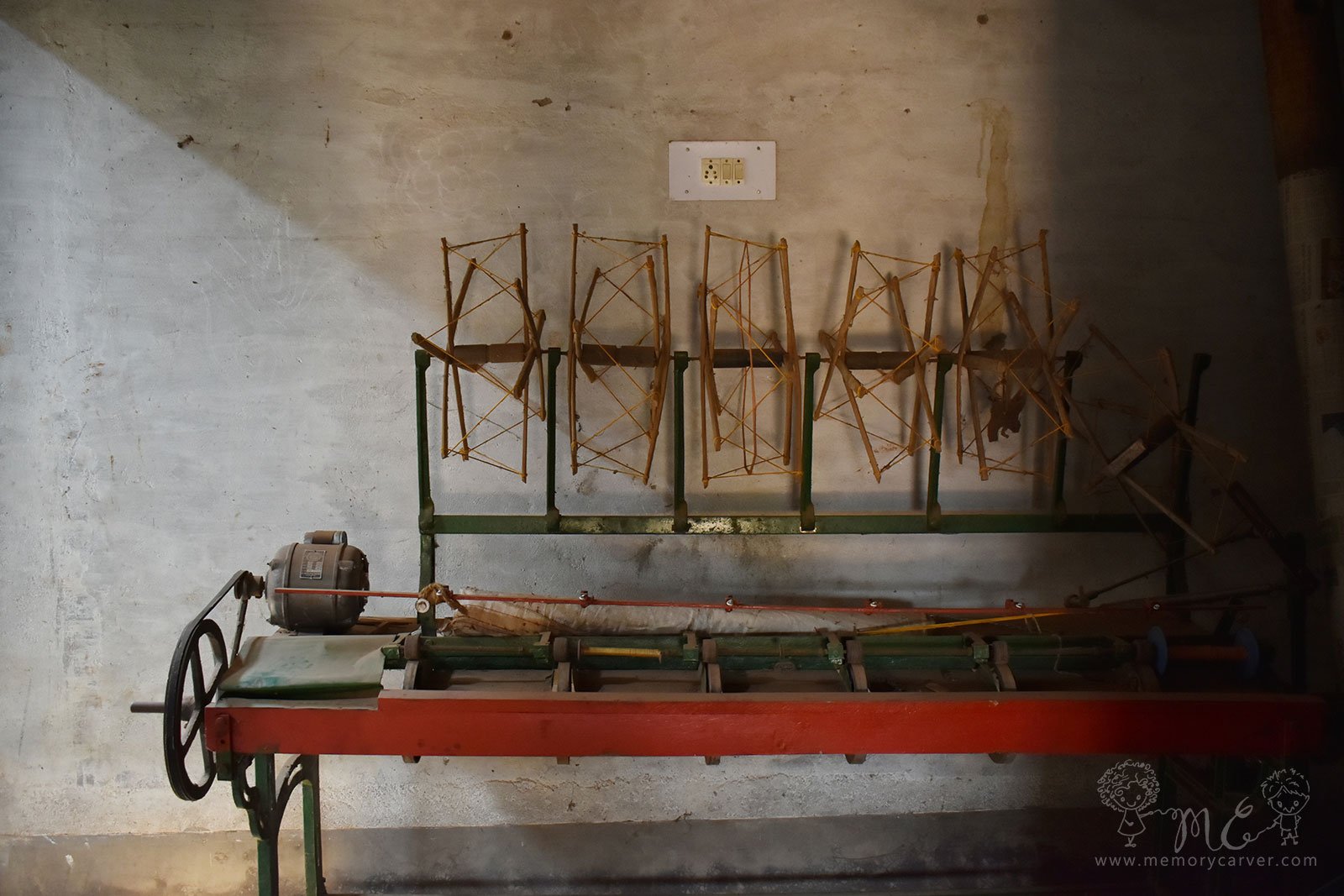 Weaving loom at olasingh textile village
