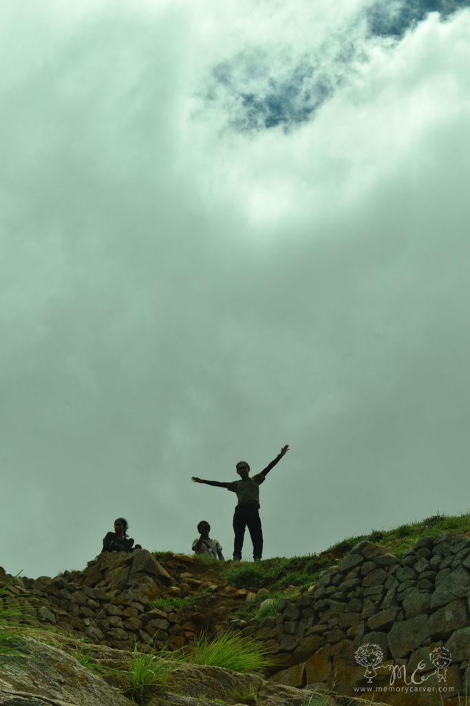 At Makalidurga hill summit